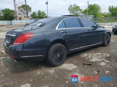 Trzecie zdjęcie samochodu z tyłu: 2016 MERCEDES-BENZ S 550 4MATIC VIN:WDDUG8FB0GA268903 - miniatura