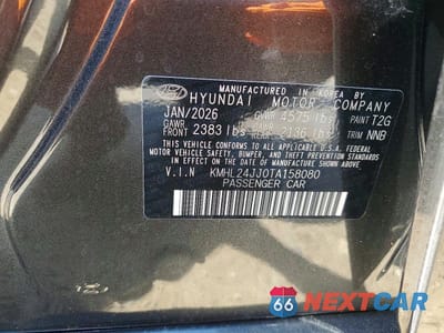 Zdjęcie 13 z 13 samochodu: 2026 HYUNDAI SONATA HYBRID BLUE VIN:KMHL24JJ0TA158080 - miniatura