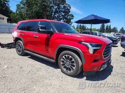 Czwarte zdjęcie samochodu z boku: 2023 TOYOTA SEQUOIA LIMITED VIN:7SVAAABA1PX002960 - miniatura