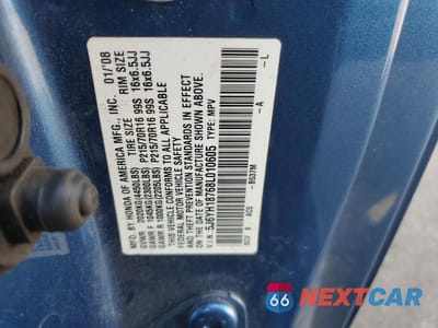 Zdjęcie 13 z 13 samochodu: 2008 HONDA ELEMENT EX VIN:5J6YH18768L010605 - miniatura