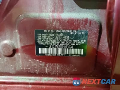Zdjęcie 13 z 13 samochodu: 2013 SUBARU IMPREZA PREMIUM VIN:JF1GJAC6XDH013028 - miniatura