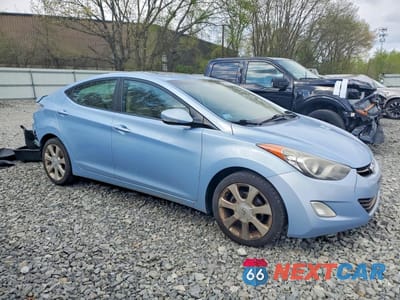 Czwarte zdjęcie samochodu z boku: 2012 HYUNDAI ELANTRA LIMITED VIN:KMHDH4AE2CU203329 - miniatura