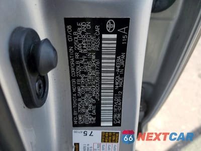 Zdjęcie 12 z 12 samochodu: 2008 TOYOTA PRIUS BASE VIN:JTDKB20U587817761 - miniatura