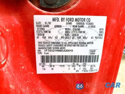 Zdjęcie 13 z 13 samochodu: 2008 FORD F250 SUPER DUTY VIN:1FTSX21R88EA20010 - miniatura
