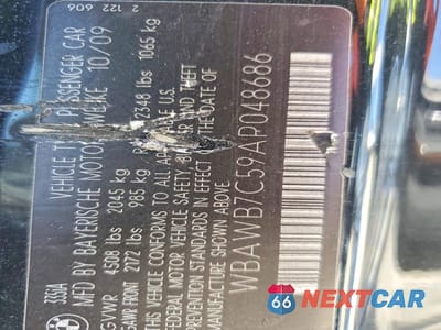 Zdjęcie 12 z 12 samochodu: 2010 BMW 335 I VIN:WBAWB7C59AP048686 - miniatura