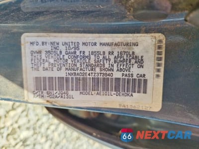 Zdjęcie 12 z 12 samochodu: 1996 TOYOTA COROLLA VIN:1NXBA02E4TZ373940 - miniatura