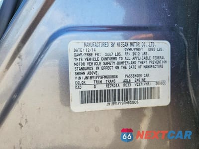 Zdjęcie 12 z 12 samochodu: 2015 INFINITI Q70L 3.7 VIN:JN1BY1PP9FM600806 - miniatura