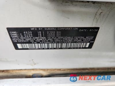 Zdjęcie 12 z 12 samochodu: 2020 SUBARU LEGACY PREMIUM VIN:4S3BWAC60L3029658 - miniatura