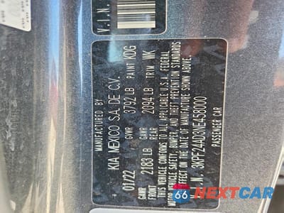 Zdjęcie 12 z 12 samochodu: 2022 KIA FORTE LXS VIN:3KPF24AD3NE458000 - miniatura