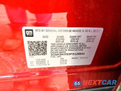 Zdjęcie 12 z 12 samochodu: 2023 CHEVROLET BLAZER RS VIN:3GNKBKRS3PS128844 - miniatura