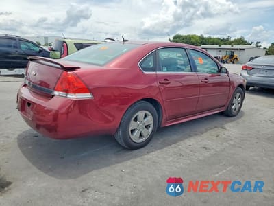 Trzecie zdjęcie samochodu z tyłu: 2010 CHEVROLET IMPALA LT VIN:2G1WB5EN4A1153761 - miniatura