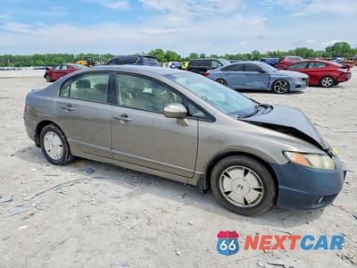 Czwarte zdjęcie samochodu z boku: 2008 HONDA CIVIC HYBRID VIN:JHMFA36268S010421 - miniatura