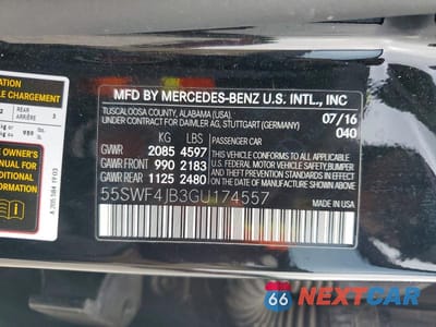 Zdjęcie 13 z 13 samochodu: 2016 MERCEDES-BENZ C 300 VIN:55SWF4JB3GU174557 - miniatura
