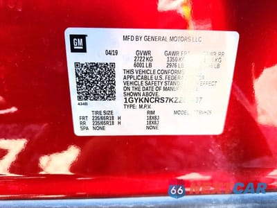 Zdjęcie 12 z 12 samochodu: 2019 CADILLAC XT5 LUXURY VIN:1GYKNCRS7KZ260937 - miniatura