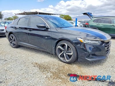 Czwarte zdjęcie samochodu z boku: 2022 HONDA ACCORD SPORT VIN:1HGCV1F3XNA085809 - miniatura