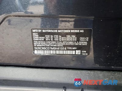 Zdjęcie 13 z 13 samochodu: 2021 BMW X5 XDRIVE40I VIN:5UXCR6C07M9H41914 - miniatura