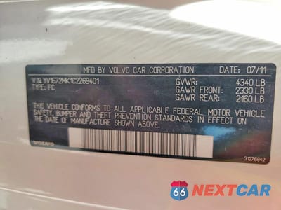 Zdjęcie 12 z 12 samochodu: 2012 VOLVO C30 T5 VIN:YV1672MK1C2269401 - miniatura