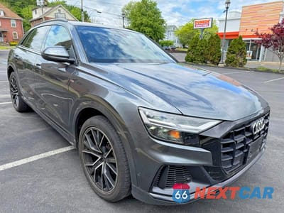 Czwarte zdjęcie samochodu z boku: 2021 AUDI Q8 PREMIUM PLUS S-LINE VIN:WA1EVAF11MD007500 - miniatura
