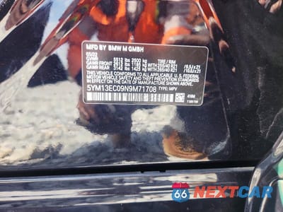 Zdjęcie 13 z 13 samochodu: 2022 BMW X3 M VIN:5YM13EC09N9M71708 - miniatura