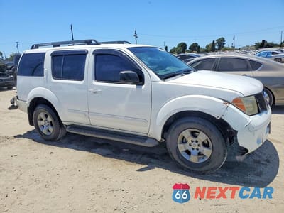 Czwarte zdjęcie samochodu z boku: 2006 NISSAN PATHFINDER S VIN:5N1AR18U66C614349 - miniatura