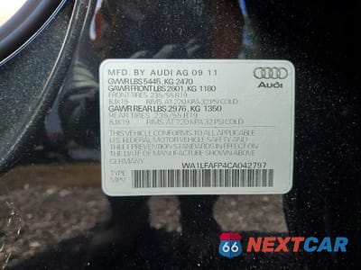 Zdjęcie 13 z 13 samochodu: 2012 AUDI Q5 PREMIUM PLUS VIN:WA1LFAFP4CA042797 - miniatura