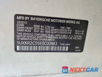 Zdjęcie 12 z 12 samochodu: 2014 BMW X5 SDRIVE35I VIN:5UXKR2C55E0C00883 - miniatura