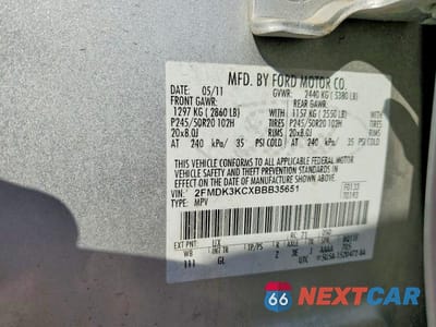 Zdjęcie 13 z 13 samochodu: 2011 FORD EDGE LIMITED VIN:2FMDK3KCXBBB35651 - miniatura