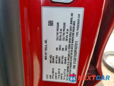 Zdjęcie 12 z 12 samochodu: 2023 TESLA MODEL 3 VIN:5YJ3E1EA3PF437511 - miniatura