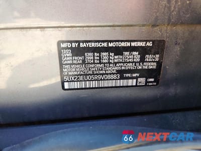Zdjęcie 14 z 14 samochodu: 2024 BMW X5 XDRIVE40I VIN:5UX23EU05R9V08883 - miniatura