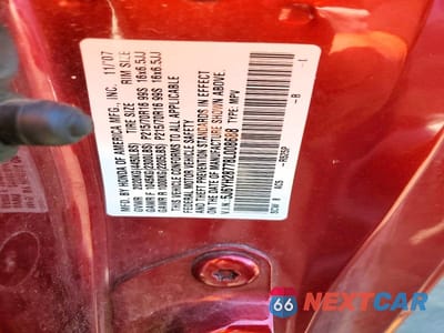 Zdjęcie 13 z 13 samochodu: 2008 HONDA ELEMENT EX VIN:5J6YH28778L008688 - miniatura