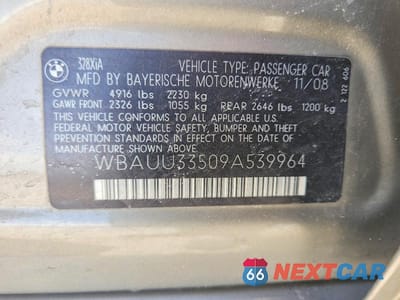 Zdjęcie 13 z 13 samochodu: 2009 BMW 328 XIT VIN:WBAUU33509A539964 - miniatura
