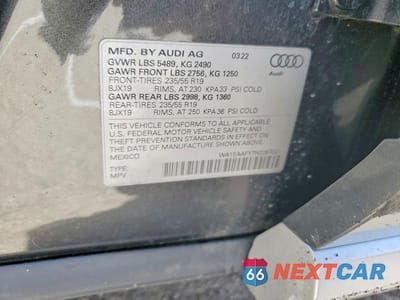 Zdjęcie 13 z 13 samochodu: 2022 AUDI Q5 PREMIUM PLUS 45 VIN:WA1EAAFY7N2087021 - miniatura