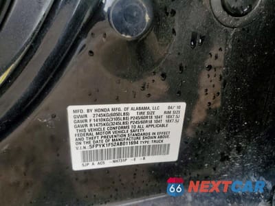 Zdjęcie 12 z 12 samochodu: 2010 HONDA RIDGELINE RTL VIN:5FPYK1F52AB011694 - miniatura