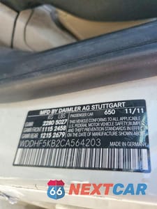 Zdjęcie 12 z 12 samochodu: 2012 MERCEDES-BENZ E 350 VIN:WDDHF5KB2CA564203 - miniatura