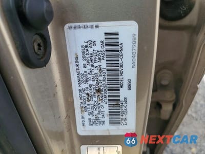 Zdjęcie 12 z 12 samochodu: 2002 TOYOTA CAMRY LE V6 VIN:4T1BF30K92U524071 - miniatura