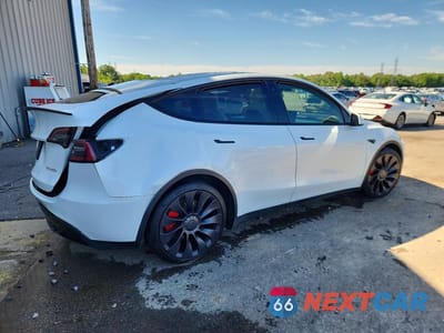 Trzecie zdjęcie samochodu z tyłu: 2022 TESLA MODEL Y VIN:7SAYGDEF5NF554472 - miniatura