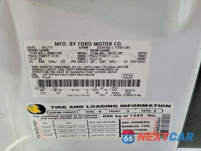 Zdjęcie 12 z 12 samochodu: 2011 FORD F150 SUPERCREW VIN:1FTFW1EF3BFB53628 - miniatura