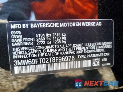 Zdjęcie 12 z 12 samochodu: 2026 BMW M340XI VIN:3MW69FT02T8F96976 - miniatura