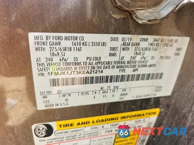 Zdjęcie 12 z 12 samochodu: 2019 FORD EXPEDITION MAX XLT VIN:1FMJK1JT3KEA21214 - miniatura