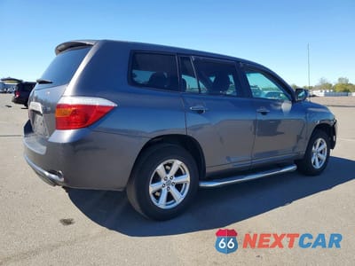 Trzecie zdjęcie samochodu z tyłu: 2008 TOYOTA HIGHLANDER BASE VIN:JTEDS41A382048288 - miniatura