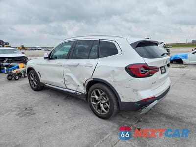 Drugie zdjęcie samochodu z przodu: 2022 BMW X3 XDRIVE30I VIN:5UX53DP00N9M50307 - miniatura