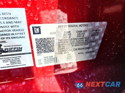Zdjęcie 12 z 12 samochodu: 2018 CHEVROLET TAHOE C1500 LT VIN:1GNSCBKCXJR247260 - miniatura