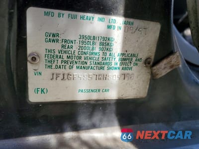 Zdjęcie 13 z 13 samochodu: 1998 SUBARU IMPREZA OUTBACK VIN:JF1GF4857WH804798 - miniatura