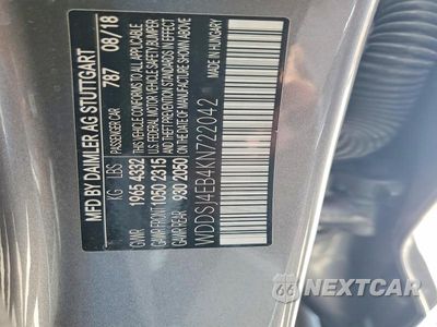 Zdjęcie 12 z 12 samochodu: 2019 MERCEDES-BENZ CLA 250 VIN:WDDSJ4EB4KN722042 - miniatura