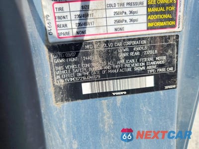 Zdjęcie 12 z 12 samochodu: 2008 VOLVO C70 T5 VIN:YV1MC67218J046679 - miniatura