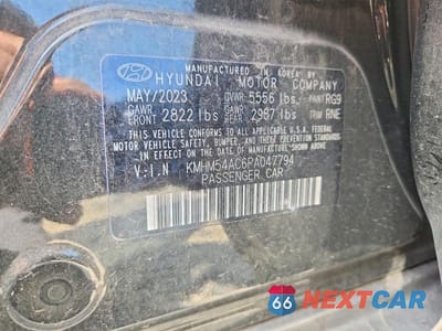 Zdjęcie 12 z 12 samochodu: 2023 HYUNDAI IONIQ 6 LIMITED VIN:KMHM54AC6PA047794 - miniatura