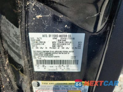 Zdjęcie 13 z 13 samochodu: 2013 FORD F150 SUPERCREW VIN:1FTFW1ET6DKF35975 - miniatura