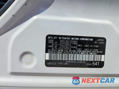 Zdjęcie 14 z 14 samochodu: 2020 MITSUBISHI OUTLANDER SE VIN:JA4AD3A33LZ048735 - miniatura