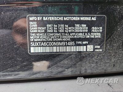 Zdjęcie 12 z 12 samochodu: 2022 BMW X5 XDRIVE45E VIN:5UXTA6C00N9M91485 - miniatura