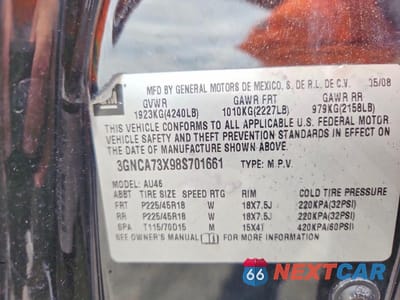 Zdjęcie 13 z 13 samochodu: 2008 CHEVROLET HHR SS VIN:3GNCA73X98S701661 - miniatura